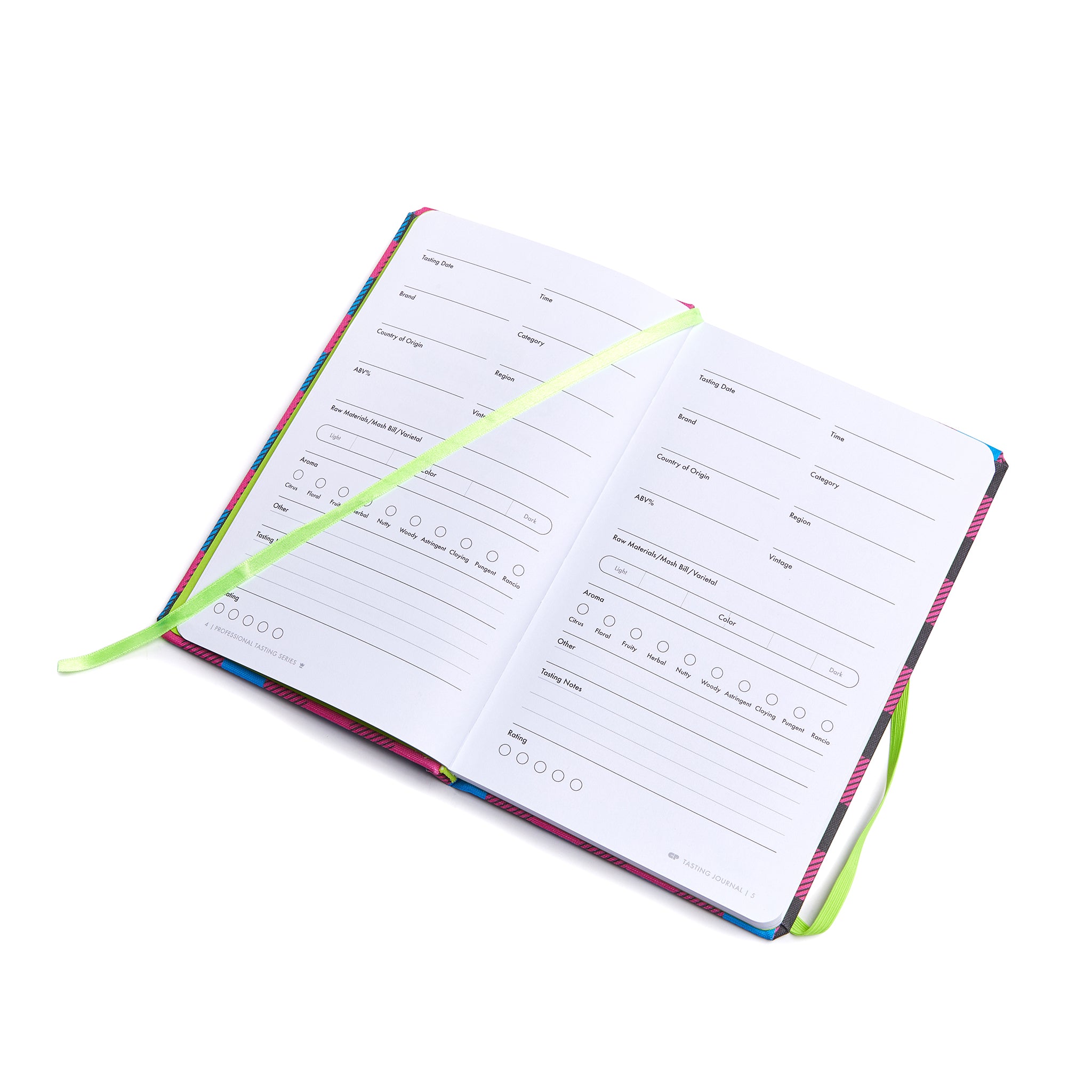Plaid Patino Tasting Journal - Premium Wine & Beer Tasting Notebook for Sommeliers & Enthusiasts - Perfect for Wine Tasting Events, Brewery Tours & Flavor Notes
