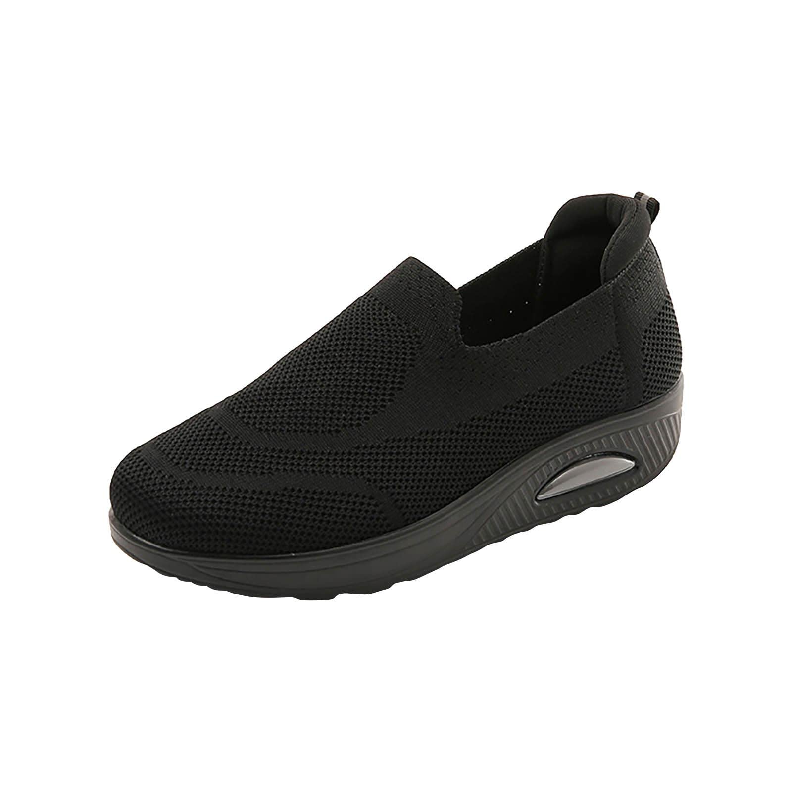**Women's Breathable Mesh Slip-On Walking Shoes - Lightweight Cushioned Sports Shoes for Women - Perfect for Running, Gym Workouts & Casual Wear**