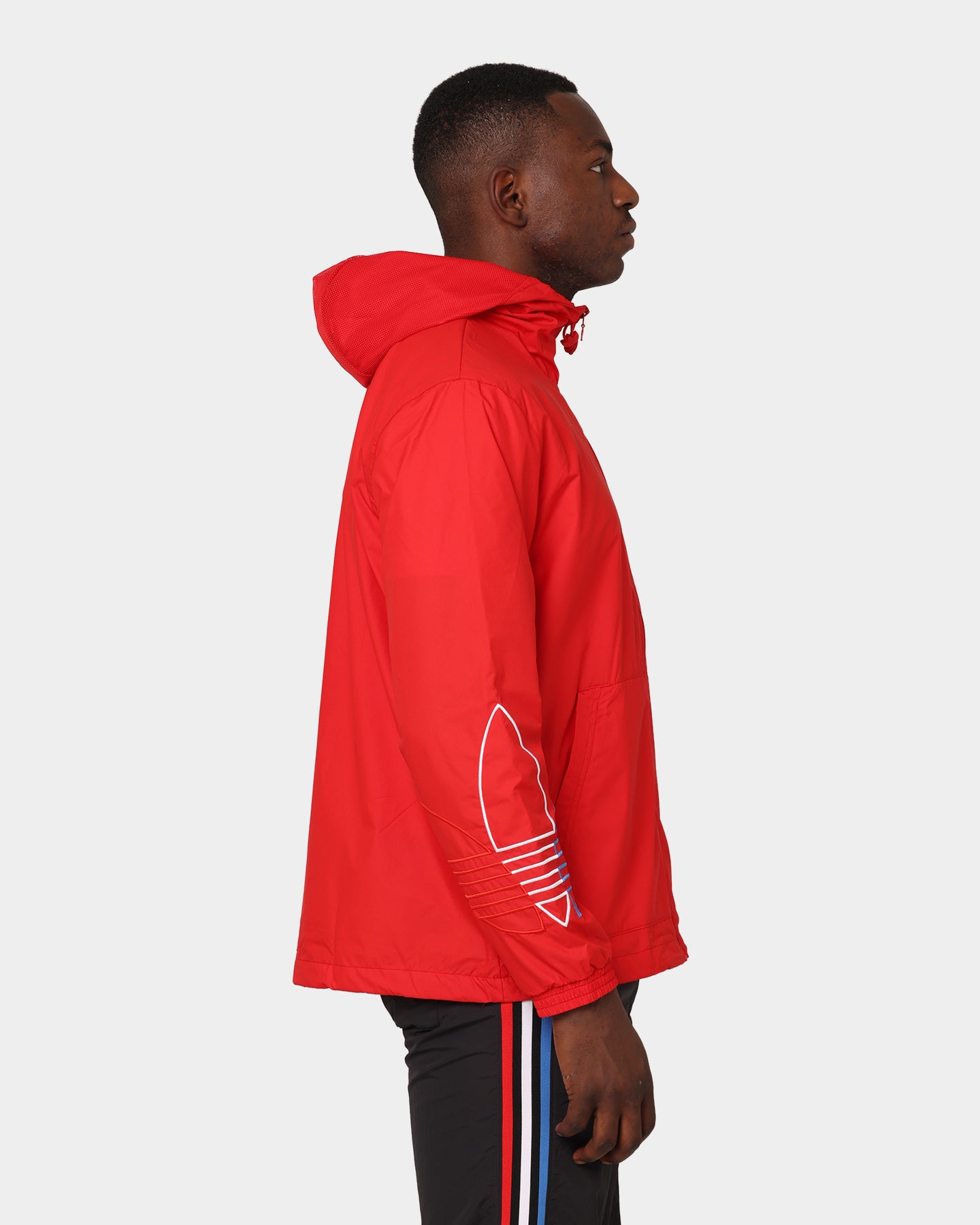 Adidas FTO Windbreaker Jacket - Lightweight & Water-Resistant Scarlet Red Running Jacket for Men - Perfect for Outdoor Sports & Casual Wear
