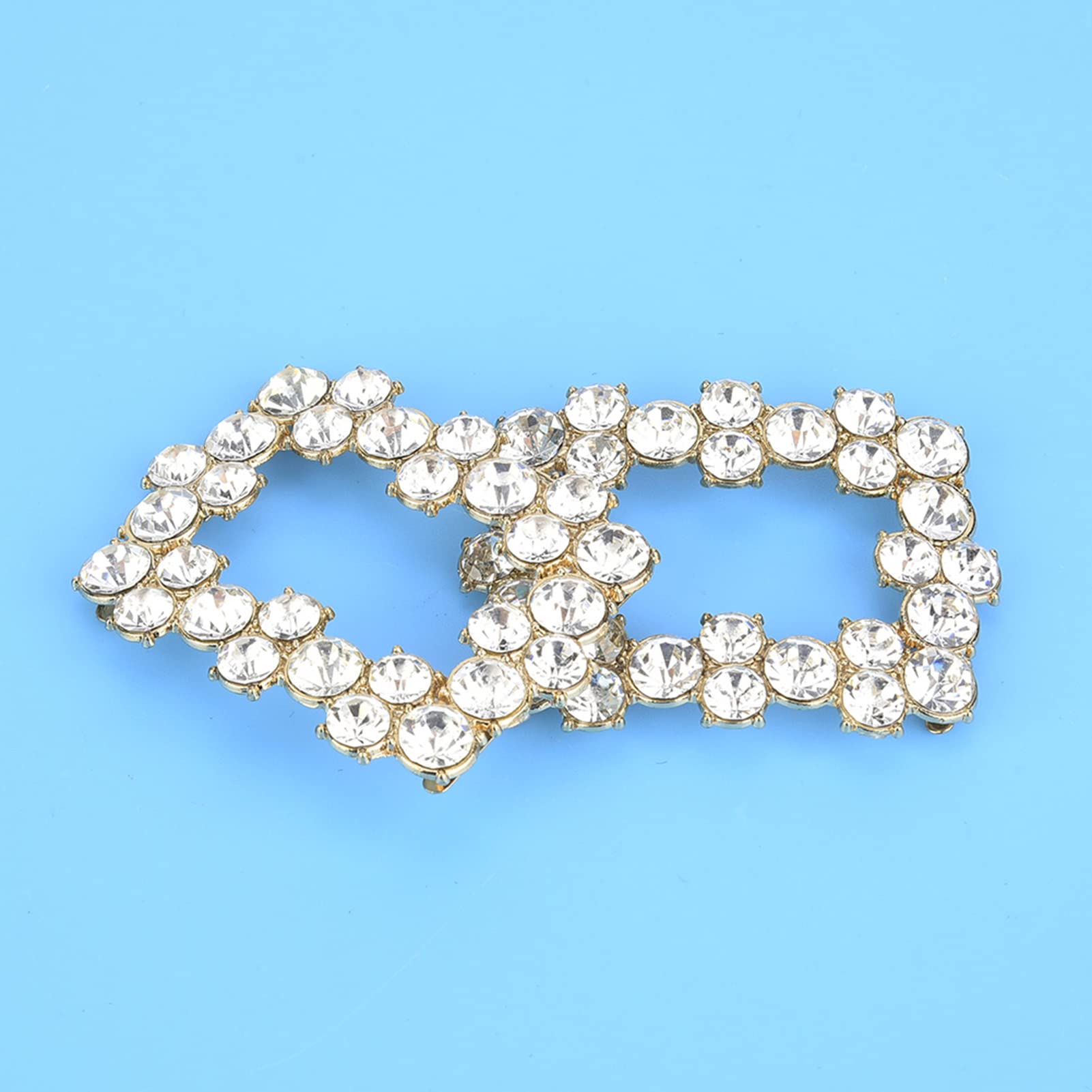 **Elegant Rhinestone Crystal Shoe Buckles - 2pcs Shining Metal Shoe Clips for Wedding & Bridal Shoes | Perfect for Bridesmaids, Prom, and Formal Events**