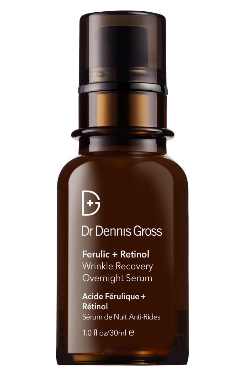 Advanced Retinol + Ferulic Acid Overnight Wrinkle Treatment Serum - 1 fl oz / 30ml - Anti-Aging Face Cream for Fine Lines & Wrinkles - Best for Nighttime Skincare Routine