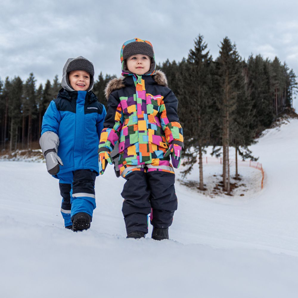 Didriksons Skare Kids Ski Jacket & Pants Set - Waterproof Winter Snowsuit for Boys & Girls, Caribbean Blue - Perfect for Skiing, Snowboarding & Outdoor Winter Activities