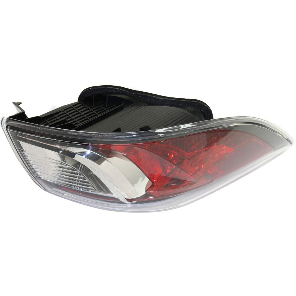 Mazda 3 2010-2013 Sedan Driver Side Tail Light Assembly - CAPA Certified Replacement for MA2800144/MA2800144C | Perfect for Night Driving & Enhanced Safety