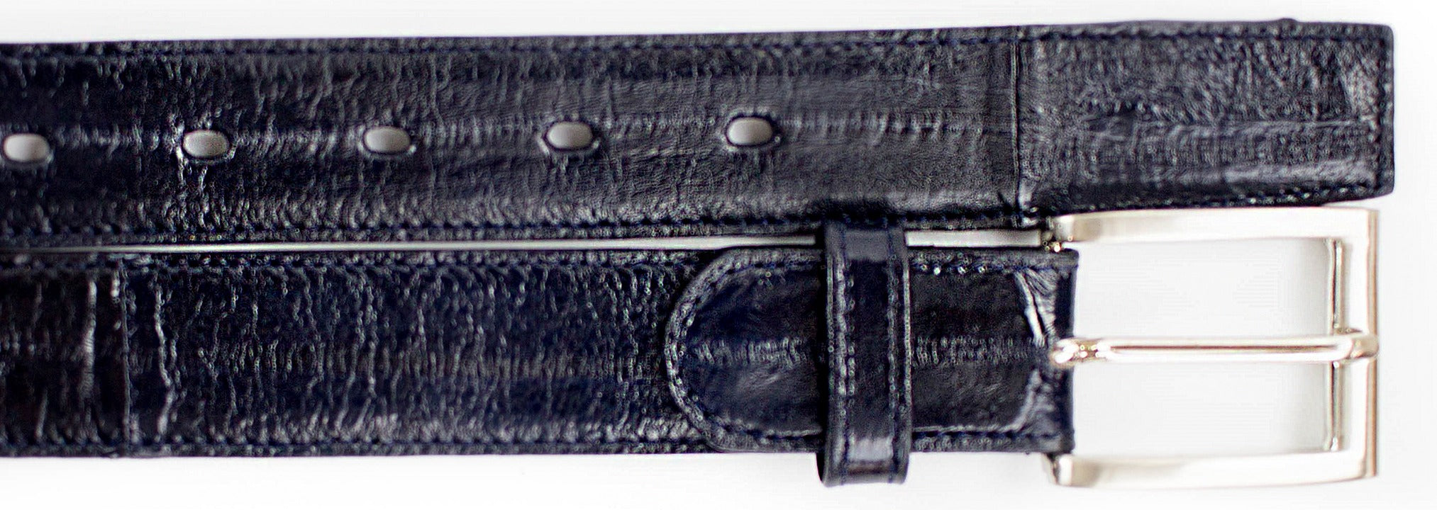 Belvedere Eel Leather Belts for Men - 5 Color Options (Black, Brown, Tan, Navy, Burgundy) - Premium Genuine Eel Skin Dress Belts - Perfect for Business, Formal Occasions & Office Wear