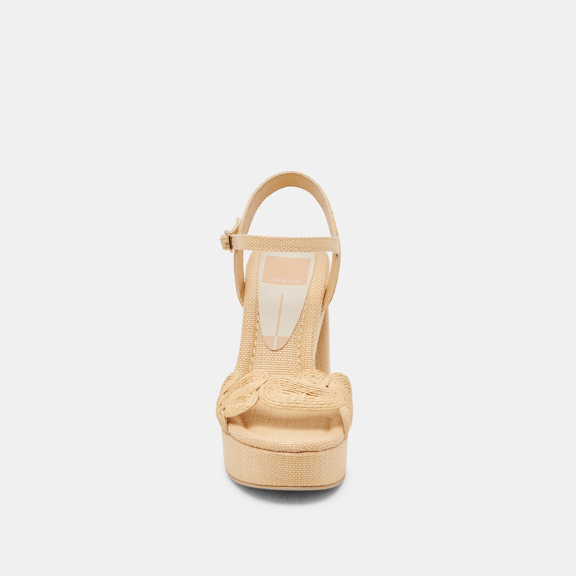 TINAYA Women's Natural Raffia High Heels - Comfortable Summer Sandals for Beach, Party & Wedding