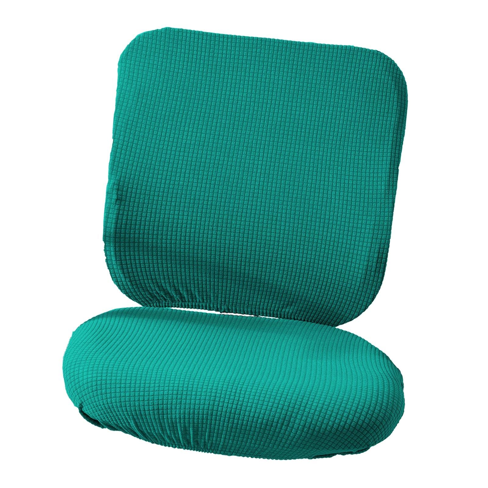 Baoblaze Elastic Office Chair Cover - Stretchable Slipcover for Swivel Chairs, Dark Green | Protects & Refreshes Home & Office Seating