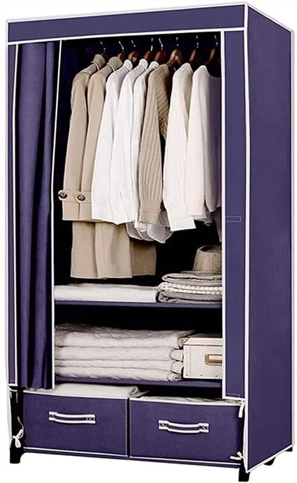 Portable Folding Wardrobe - Waterproof Fabric Closet for Bedroom Storage