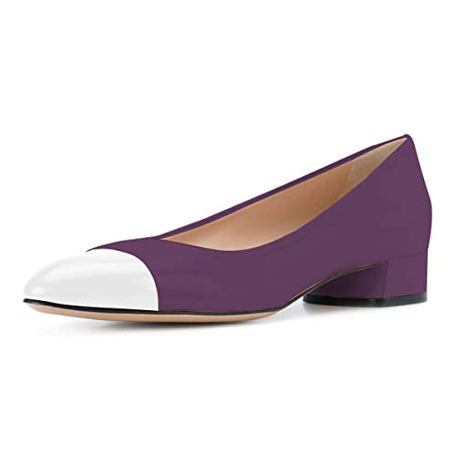 Purple and White