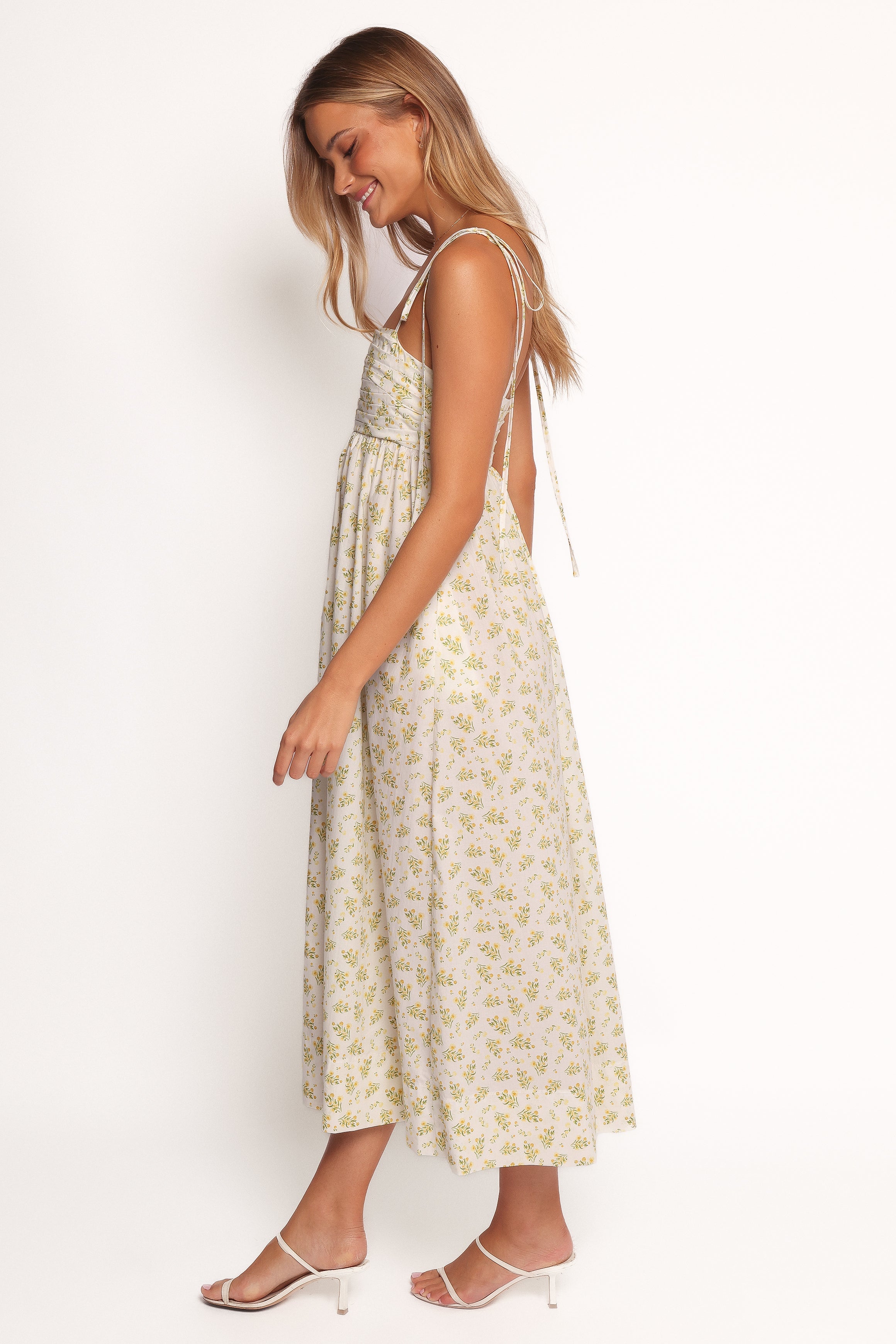 Ashtyn Maxi Dress - Yellow Floral Print Summer Dress for Women | Beach Wedding, Vacation & Party Wear