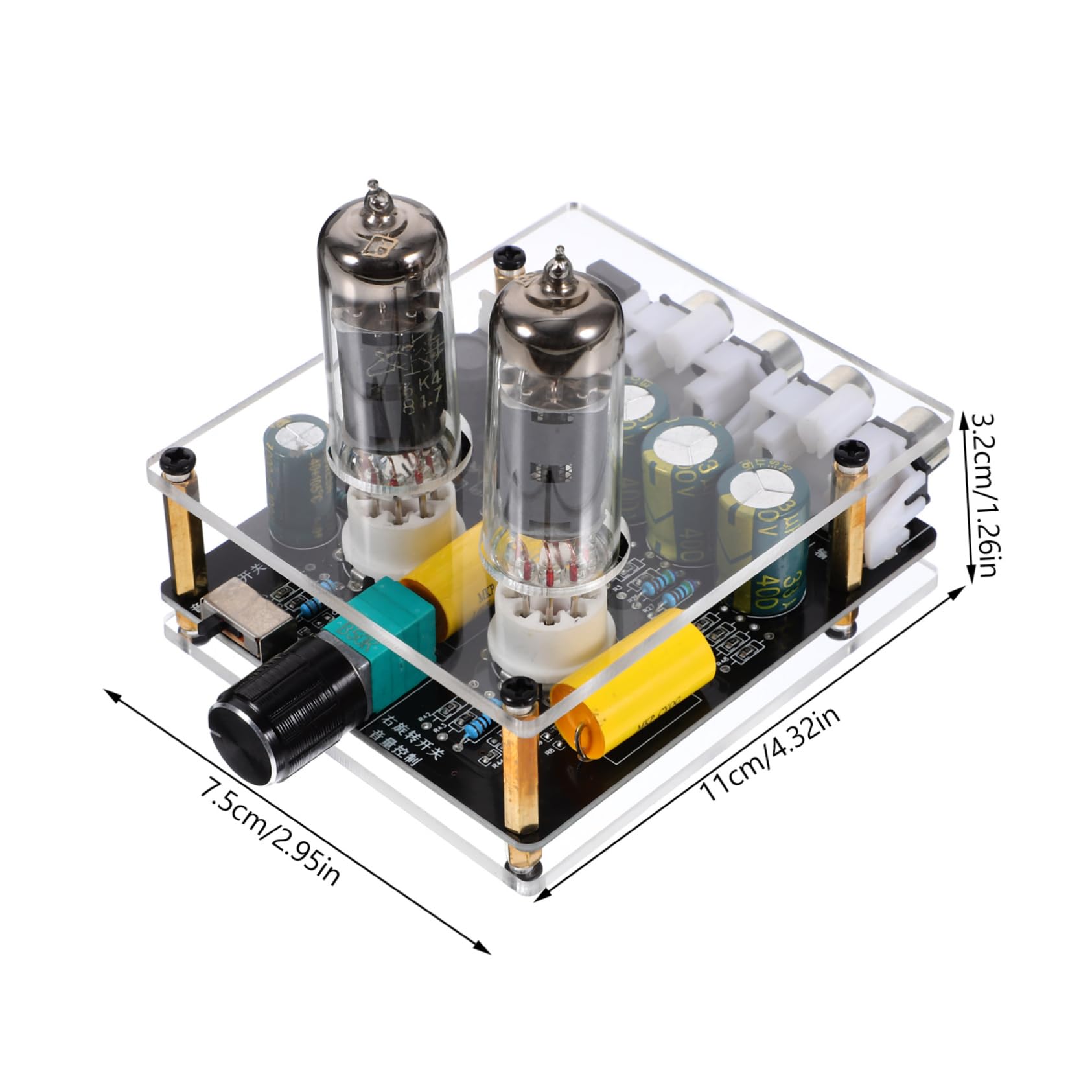 ARTIBETTER Vacuum Tube Preamp Stereo Phono Preamplifier Board for Turntable & Record Player - High-Fidelity Audio Enhancement for Vinyl Lovers & Home Theater Systems