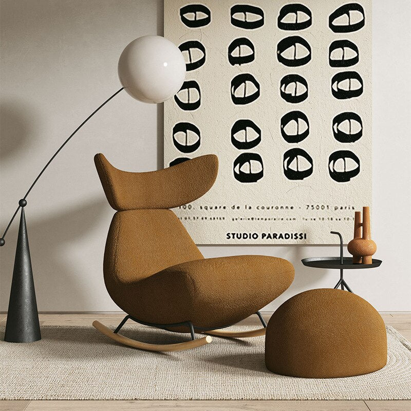 Whale Sofa Rocking Chair - Comfortable Nursery Glider & Recliner for Living Room, Bedroom, Nursery - Perfect for Breastfeeding, Reading & Relaxation