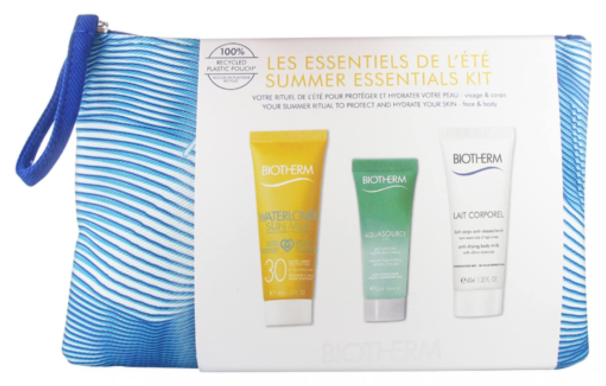 Biotherm Summer Essentials Kit - Hydrating Skincare Set for Glowing Skin | Perfect for Travel, Beach & Daily Summer Care