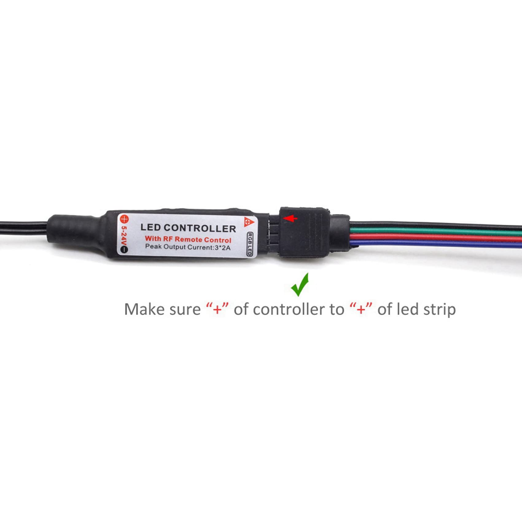 BRIUERG 20X RF17 Keys 12V Wireless Remote Controller for PC Computer Case - SATA RGB LED Light Strip with 5050 LEDs for Gaming Setup & Home Office Decoration