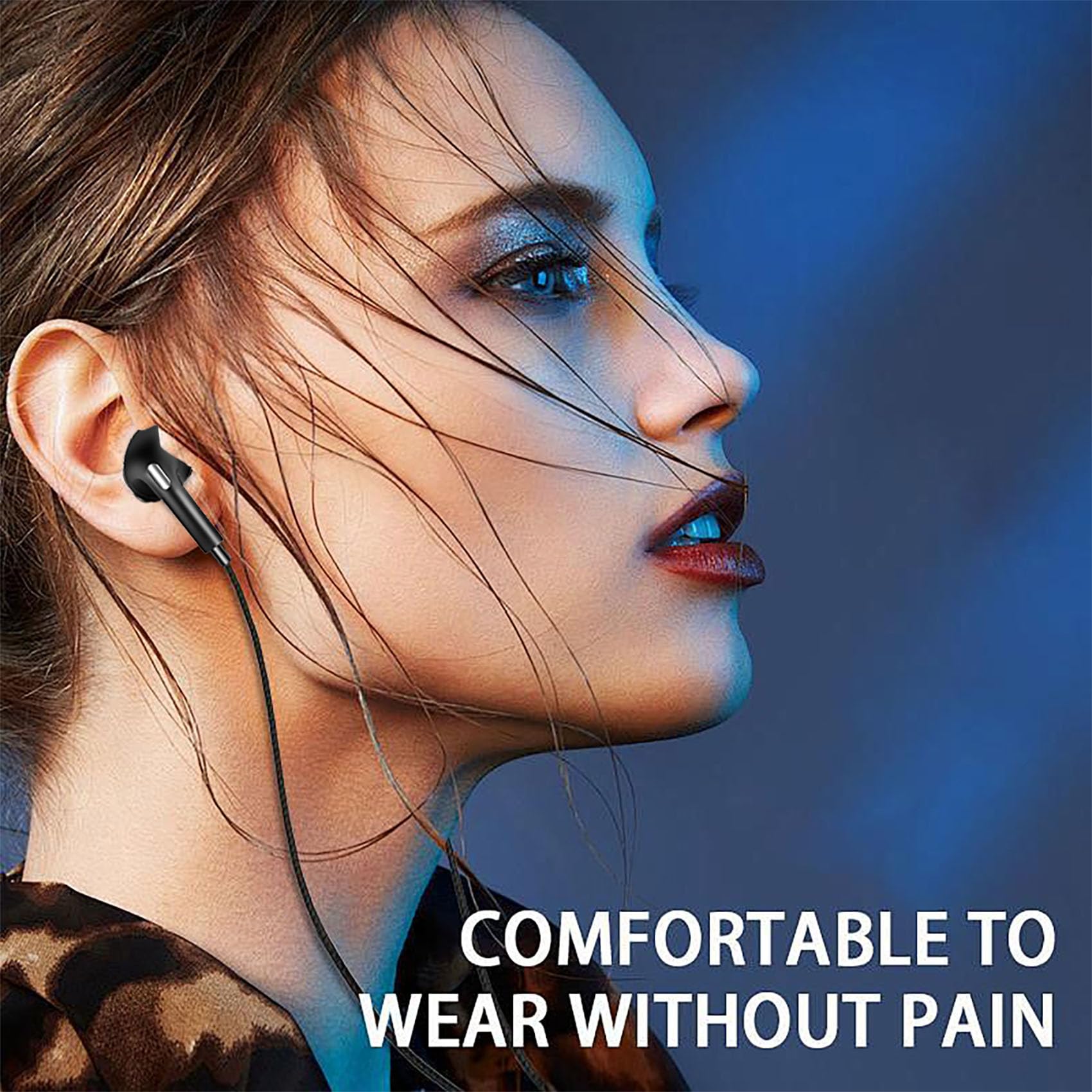 Premium Wired Earbuds with Deep Bass & Noise Cancelling - In-Ear Headphones with Volume Control & Mic - 3.5mm Jack for Gaming, Workouts & Commuting - Crystal Clear Sound (Pure White)
