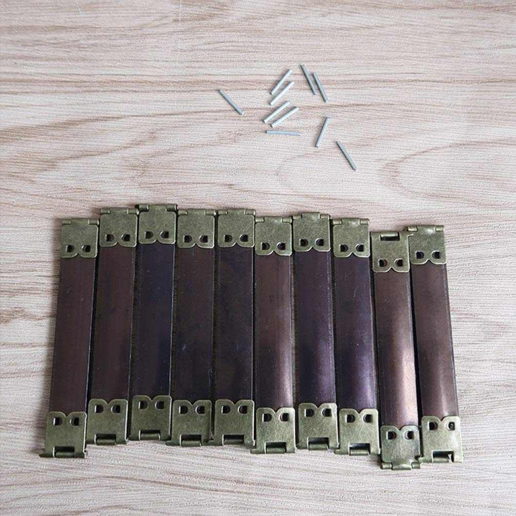 10pcs Handbag Hinges - Metal Internal Flex Frames for DIY Purse Making, Spring Clip Bag Hardware Accessories - Perfect for Handbag Repair & Crafting Projects