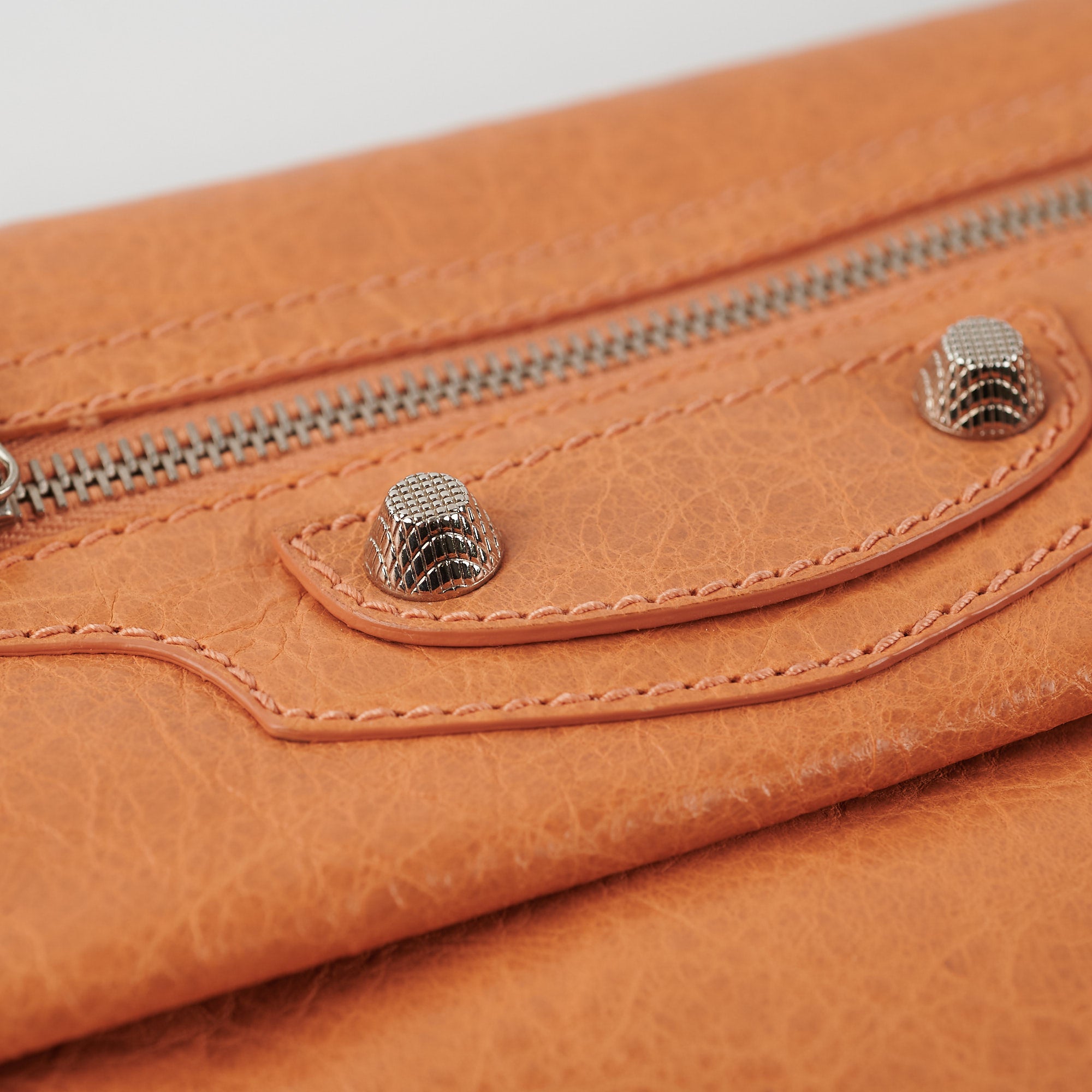 Balenciaga Salmon Leather Clutch Bag for Women | Luxury Designer Handbag for Evening Parties & Special Occasions