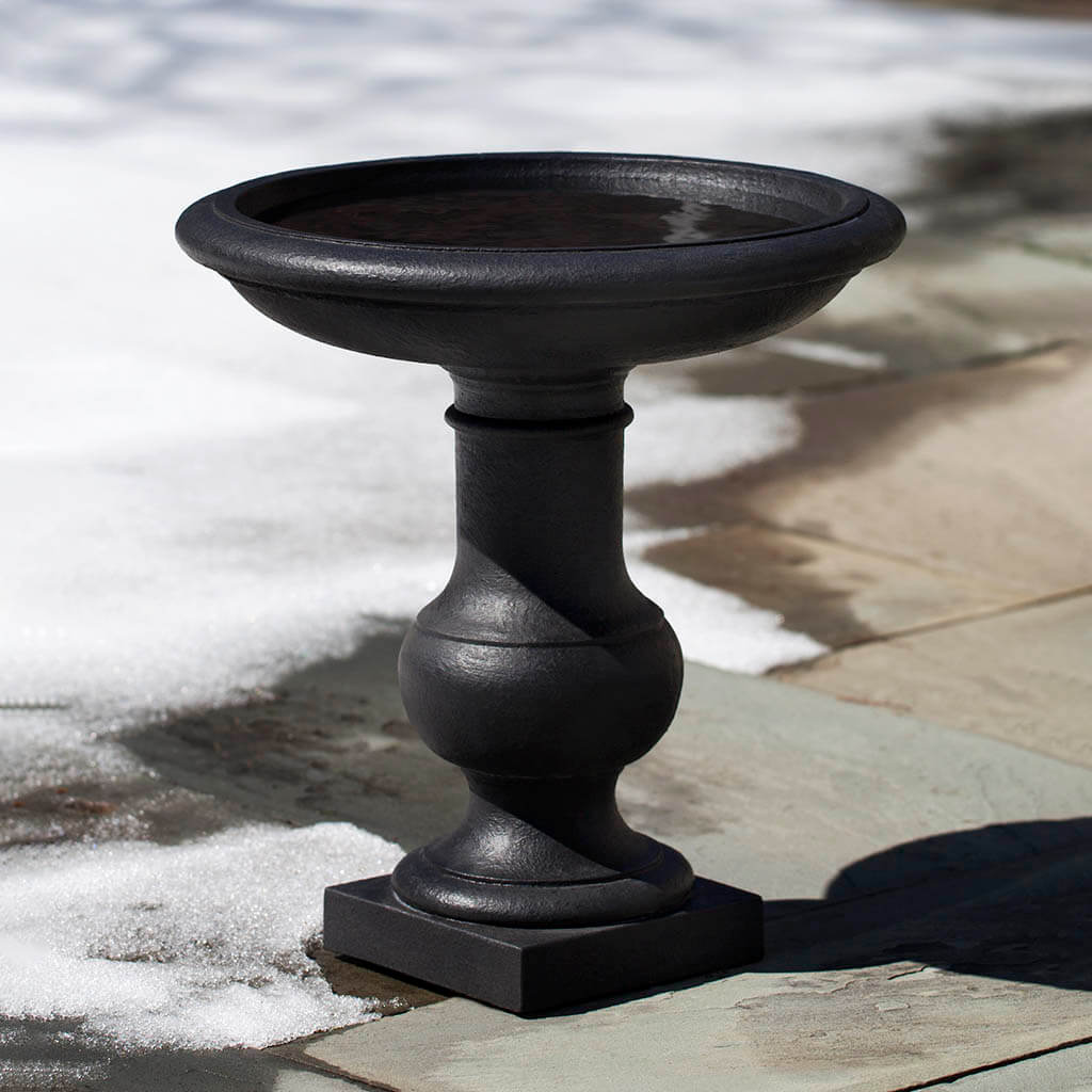 Campania International Balustrade Birdbath - Elegant Garden Decor for Outdoor Bird Feeding & Relaxation - Perfect for Patio, Yard, and Garden Landscaping