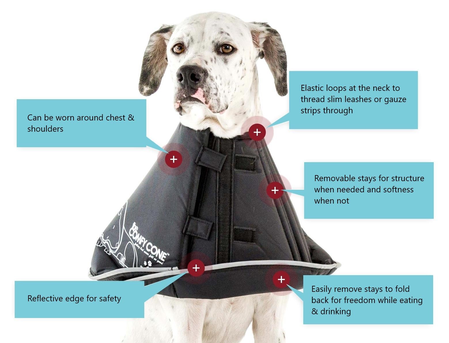 Soft Pet Recovery Cone for Dogs & Cats - Medium Size (Extra-Long) in Tan | Comfortable E-Collar Alternative for Post-Surgery Care, Wound Protection, Spay & Neuter Recovery | Perfect for Home Healing & Vet Visits