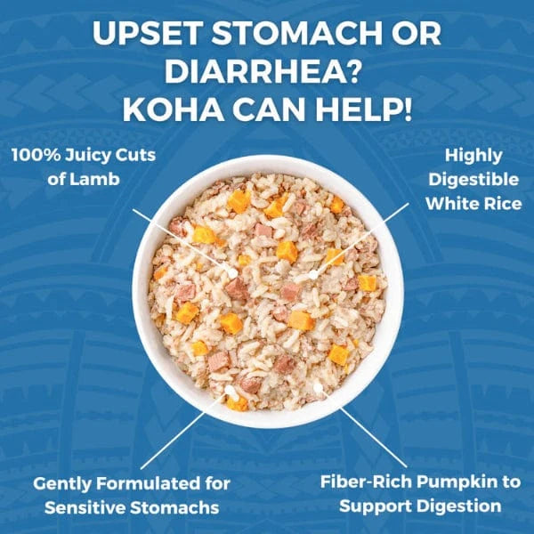 KOHA Limited Ingredient Lamb & White Rice Dog Food - Grain-Free, Hypoallergenic Dry Kibble for Sensitive Stomachs - Perfect for Dogs with Food Allergies or Digestive Issues