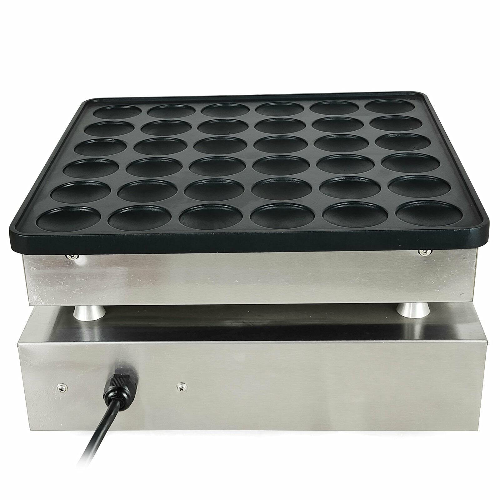 36-Hole Commercial Electric Mini Dutch Poffertjes Pancake Maker - Professional Bakery Machine for Breakfast, Cafés & Catering Events