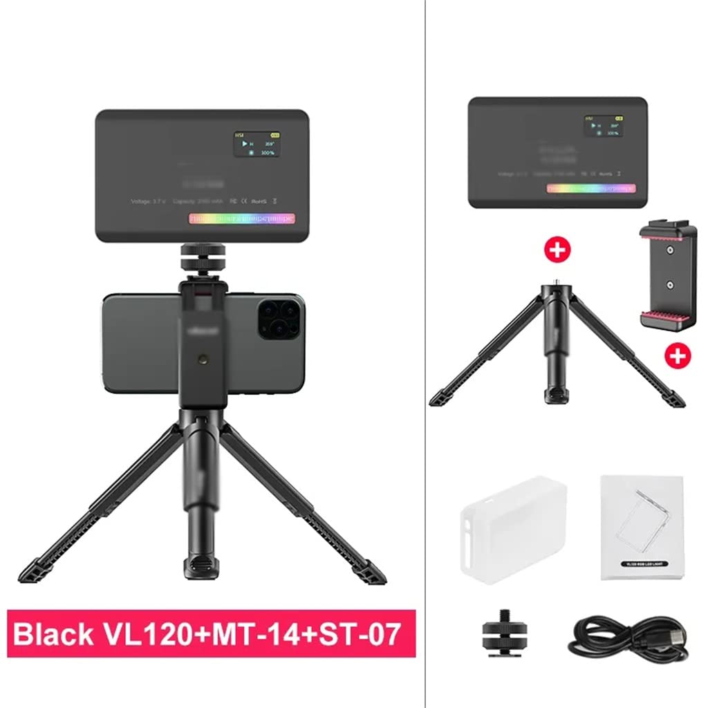 NANZU RGB Video Light with Screen Diffuser - Mini Camera Monitor & Smartphone Selfie Light for YouTube, TikTok, Vlogging & Photography (Portable LED Lighting Kit)