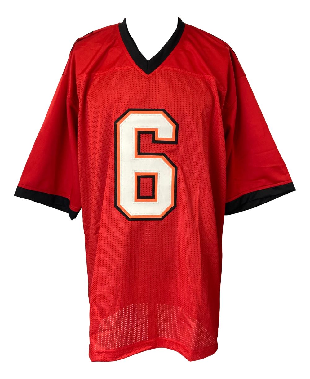 Baker Mayfield Tampa Bay Buccaneers Signed Red Authentic NFL Football Jersey - Collectible Memorabilia for Fans & Sports Enthusiasts - Perfect for Display, Gifting, and Game Day Celebrations