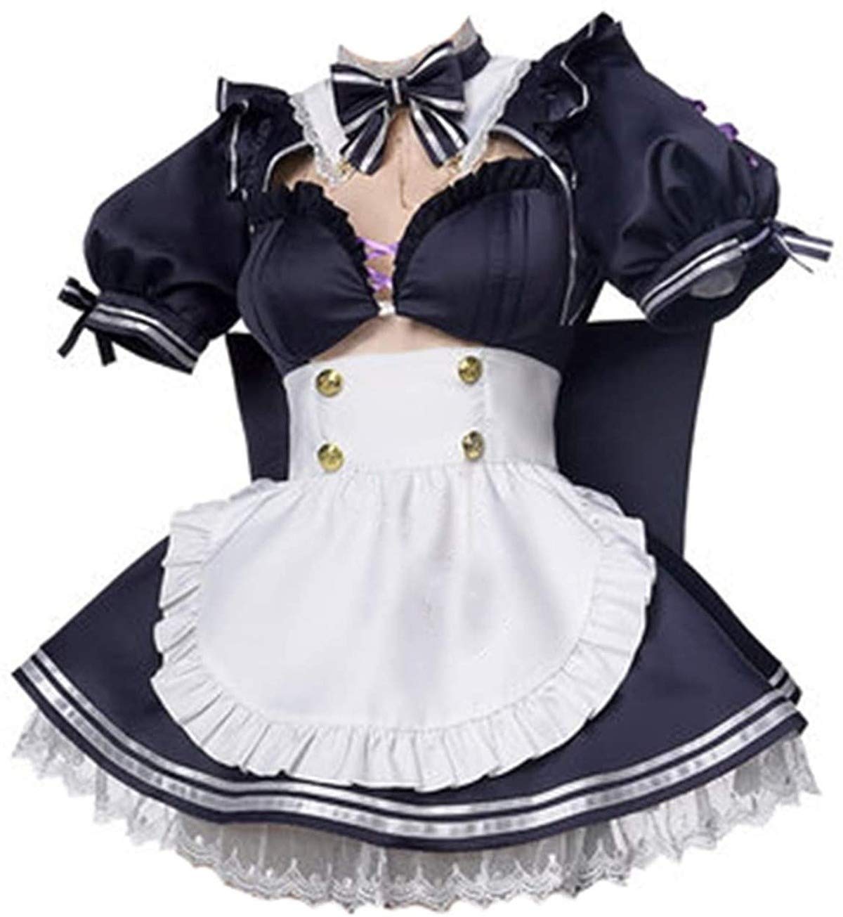 Fate Grand Order Mash Kyrielight Cosplay Costume - Anime Maid Dress Halloween Outfit Full Set for Women (Size M) | Perfect for Conventions, Cosplay Events & Halloween Parties
