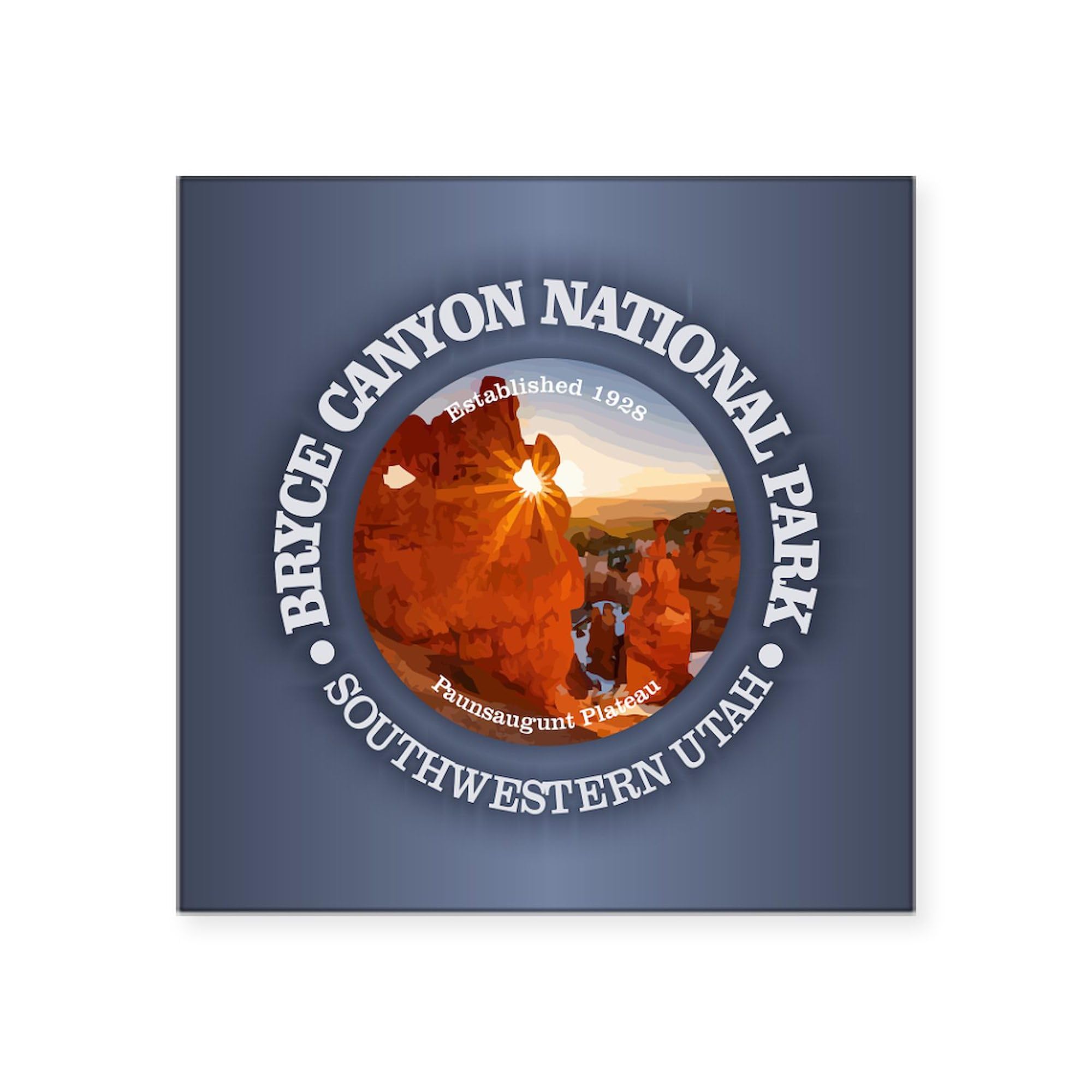 Bryce Canyon National Park Sticker - Durable Square Bumper Decal for Cars, Laptops & Water Bottles | Perfect for Outdoor Enthusiasts & Travel Lovers