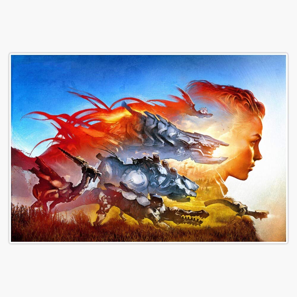 Horizon Zero Dawn 2019 Vinyl Stickers - Waterproof Decals for Car, Laptop & Bumper (5 Inch) - Perfect for Gaming Fans & Vehicle Customization