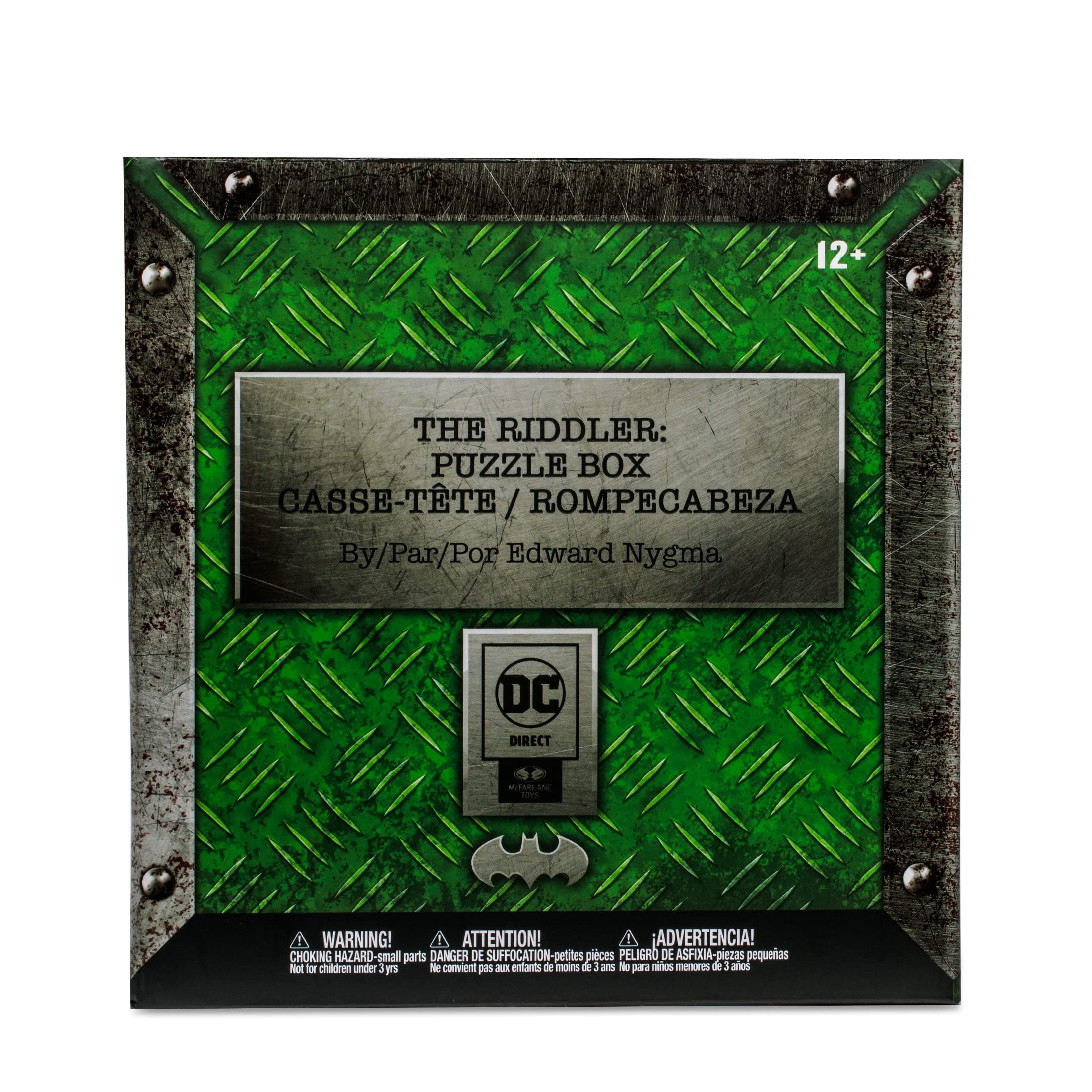 McFarlane Toys DC Direct The Riddler Puzzle Box Action Figure - Edward Nygma Collectible for DC Comics Fans - Perfect for Display, Gifts, and Batman Villain Collections