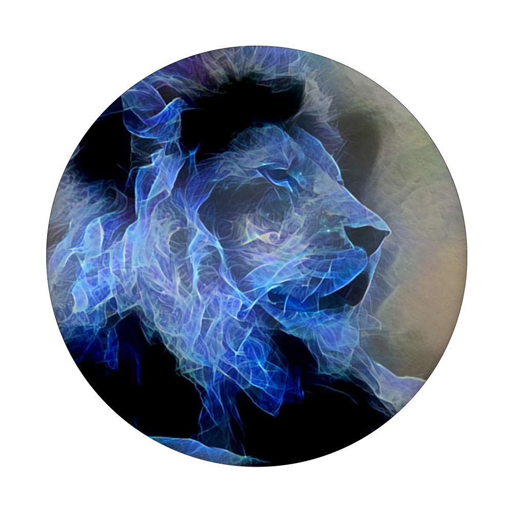 Lion Grip Light Blue - Premium Fractal Art Paint Design for Home Decor & Wall Art