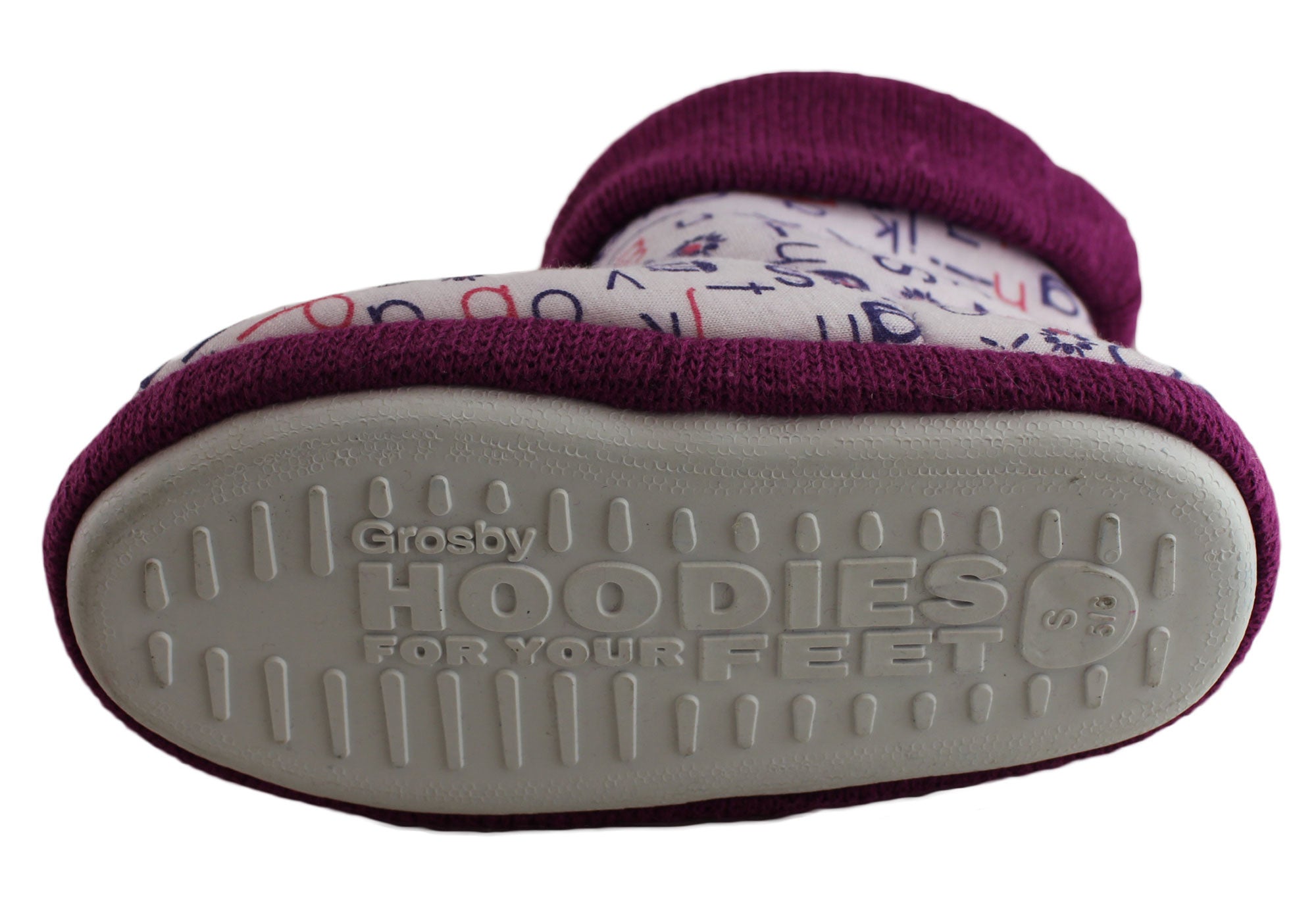 Grosby Hoodie Alpha Girl Kids Bootie Slippers - Cozy Winter House Shoes for Girls, Soft Indoor/Outdoor Slippers for Toddlers - Perfect for Home, School & Playtime