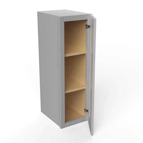 30 Inch Grey Shaker Wall Cabinet - 9W x 30H x 12D - Perfect for Kitchen, Bathroom & Laundry Room Storage