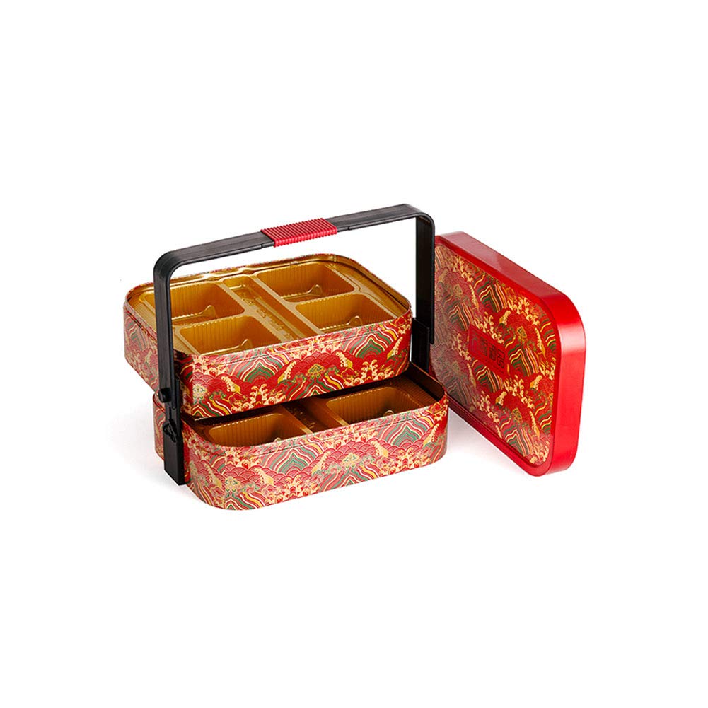 Premium Maya Star Iron Treat Gift Boxes - 8-Pack Moon Cake, Cookie & Cupcake Baking Containers for Pastries, Biscuits & Baked Goods | Perfect for Holiday Gifting, Party Desserts & Bakery Storage