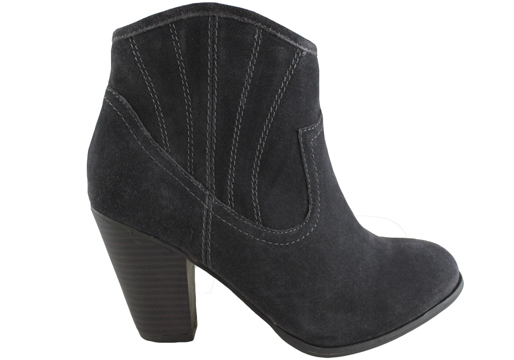 Darci Women's Leather Suede Ankle Boots - Stylish & Comfortable Fall/Winter Fashion Booties for Casual Outfits & Office Wear