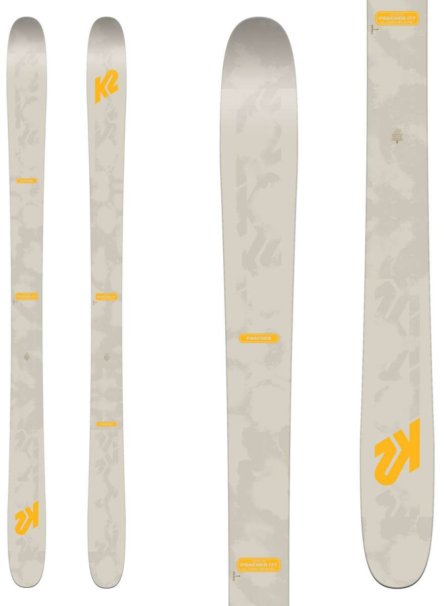 K2 Poacher Ski 2024 - All-Mountain Freestyle Skis for Men & Women | Perfect for Park, Powder & Freeride | Best for Advanced Skiers & Snowboarders