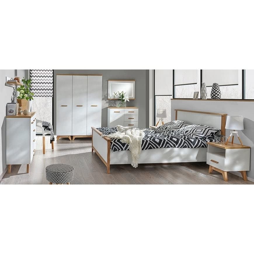 Modern Wooden Wall Mirror with Glass and MDF Frame - Stylish Home Decor for Living Room, Bedroom, or Bathroom