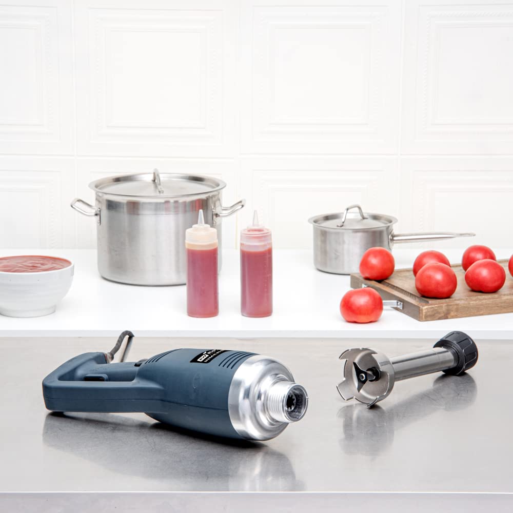 Restaurantware Hi-Tek 750W 1HP Variable Speed Immersion Blender - Stainless Steel Stick Hand Blender (7.7