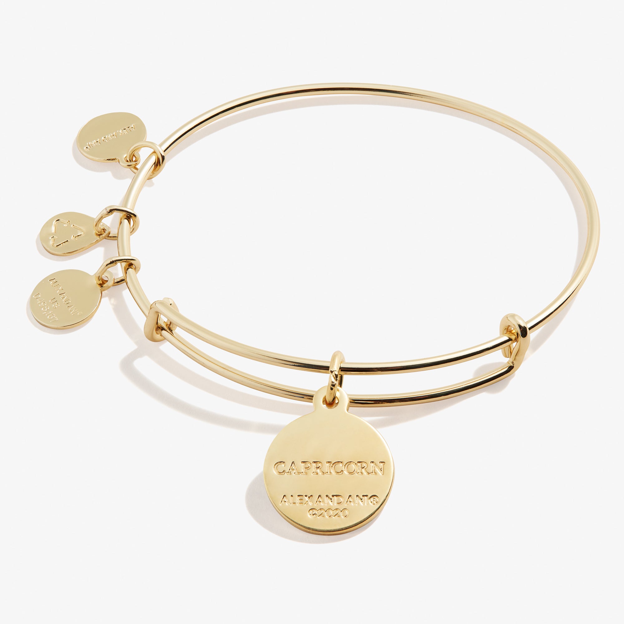 Capricorn Zodiac Charm Bracelet - Sterling Silver Zodiac Sign Bangle for Women - Perfect for Birthday Gifts & Astrology Jewelry Collection