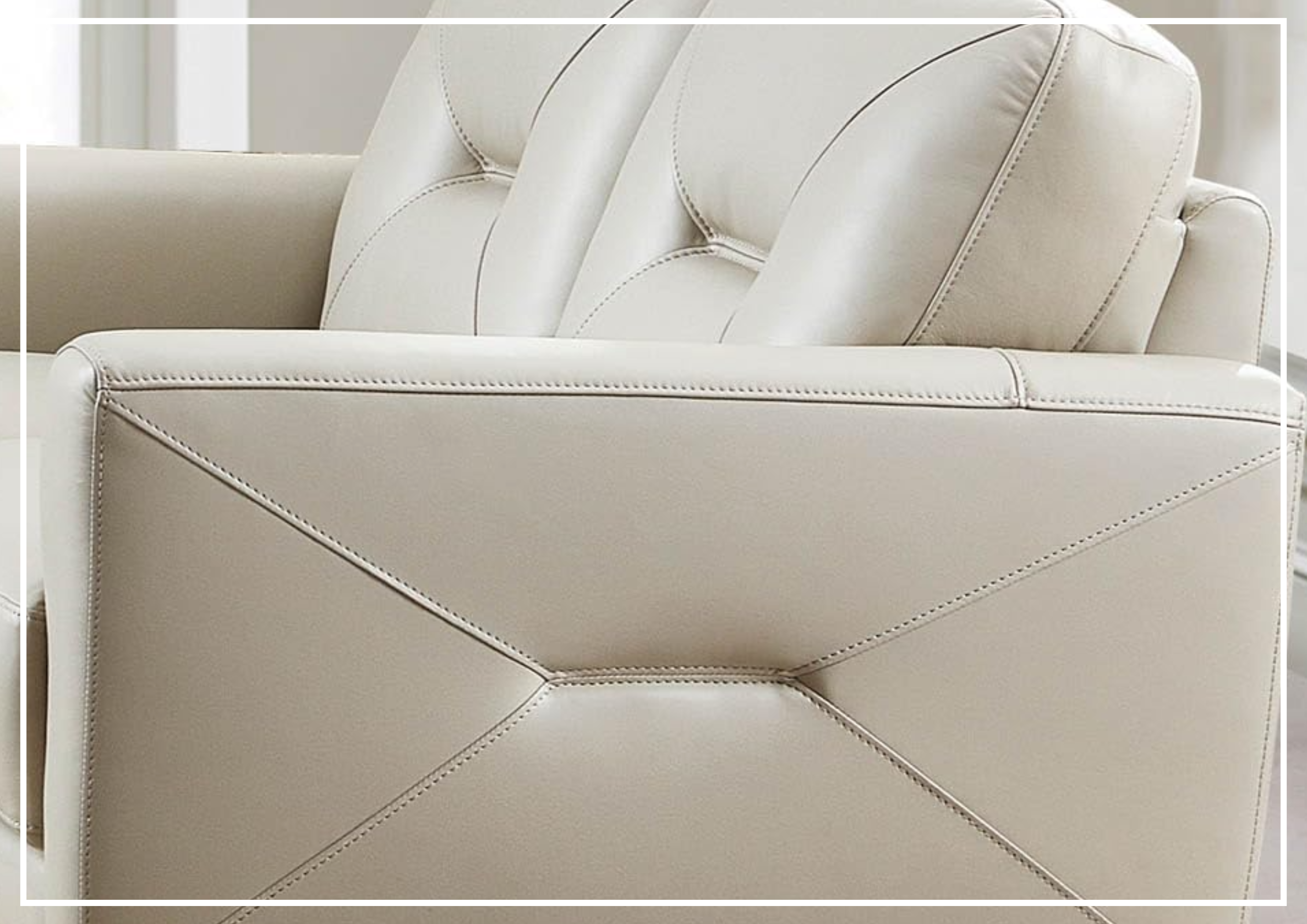 Hydeline Mavis Genuine Top Grain Leather Loveseat Sofa with Tapered Wooden Legs - Perfect for Living Room, Office Lounge & Small Spaces