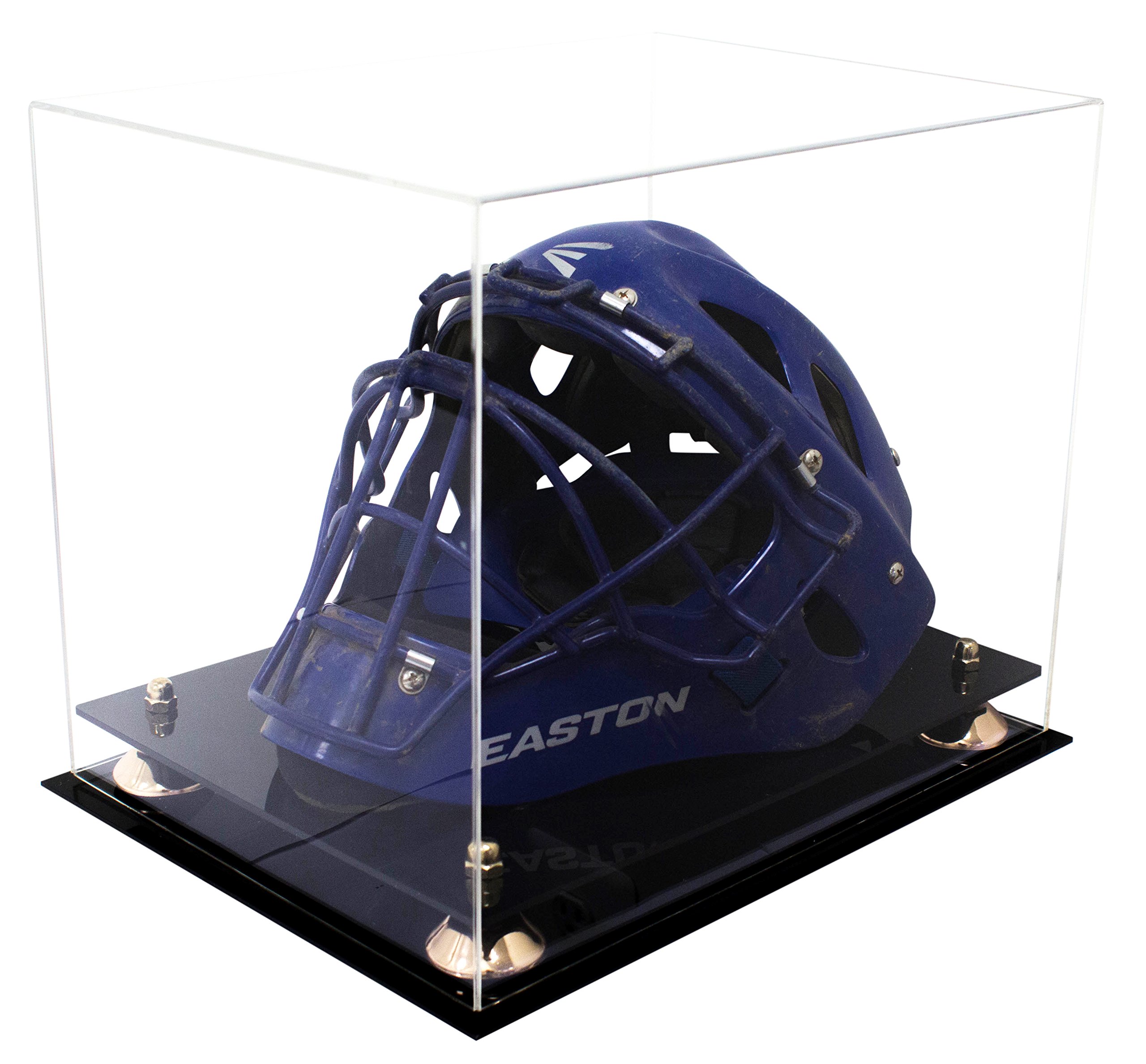 Premium Acrylic Display Case for Hockey Goalie Helmets - Protective Showcase for Collectibles & Memorabilia - Perfect for Home, Office, or Sports Bar Decor