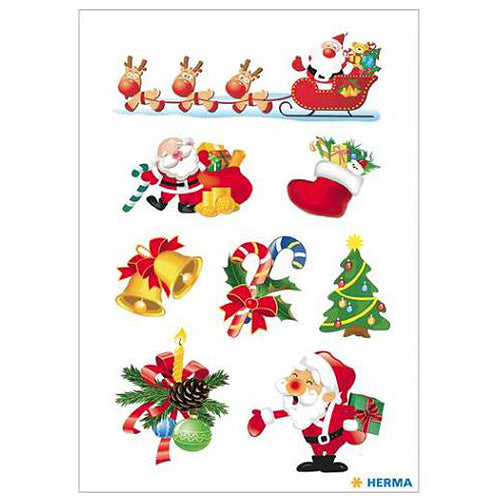 Christmas Santa Claus Stickers - 15080 Pack - Holiday Decorations, DIY Crafts, Gift Wrapping & Scrapbooking Supplies