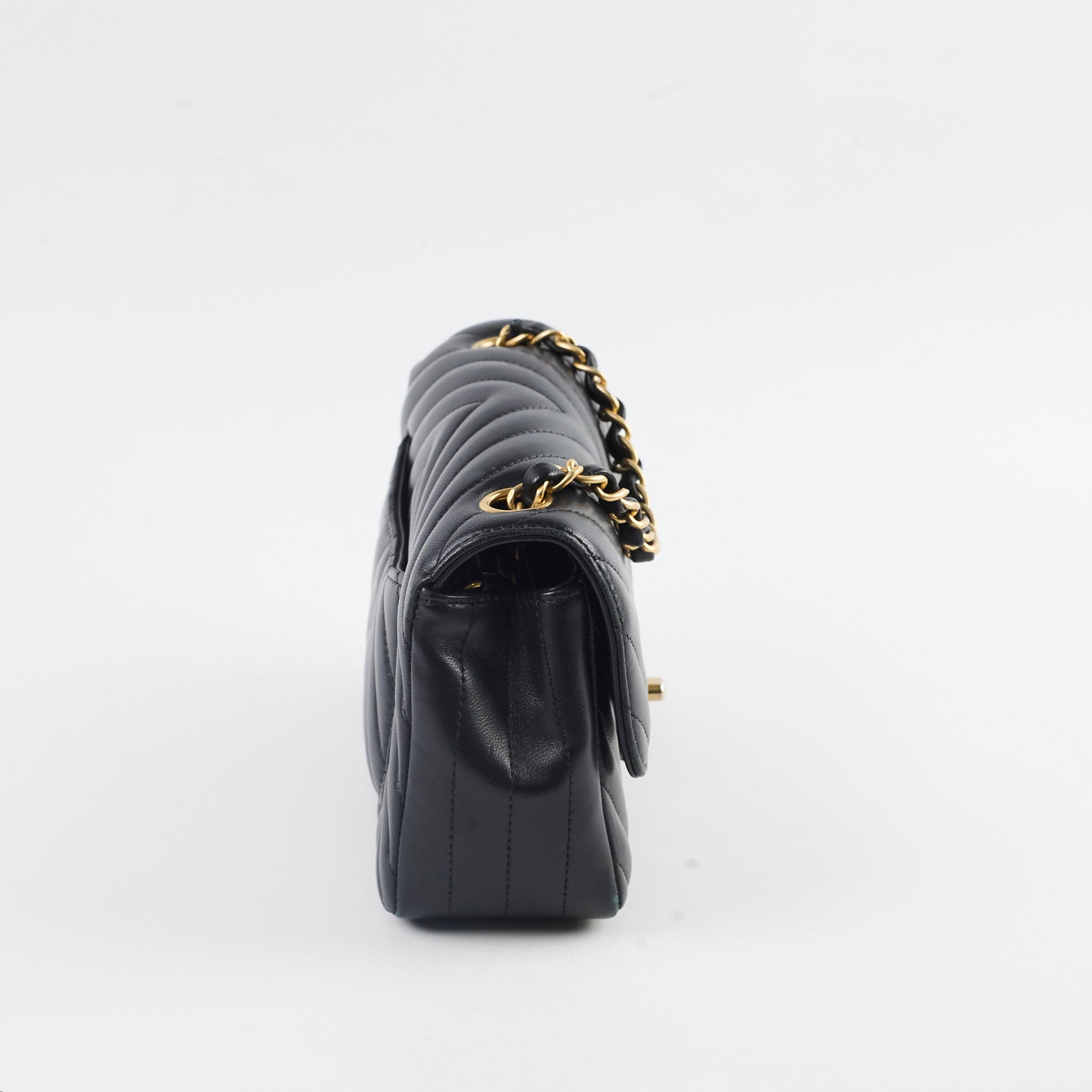 Chanel Chevron Mini Rectangular Black Leather Flap Bag - Luxury Designer Handbag for Women, Perfect for Parties, Dates & Evening Events