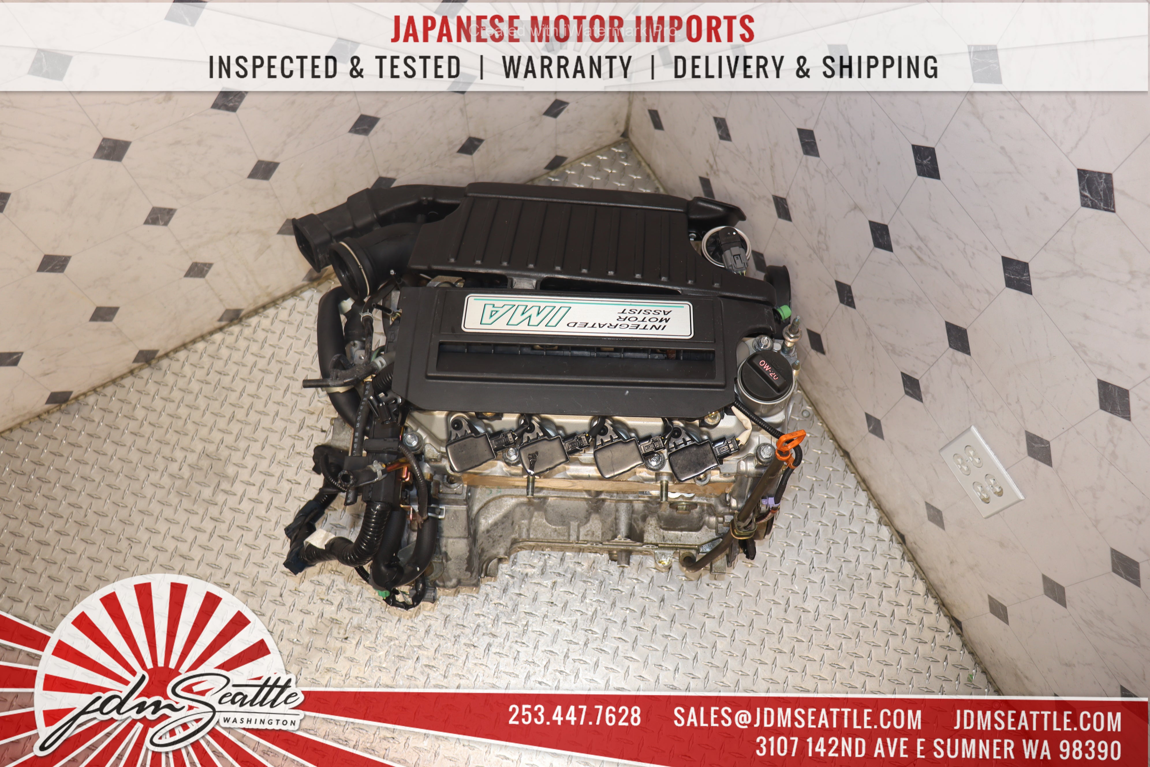 JDM LDA1 MF3 Engine for 2003-2005 Honda Civic 1.3L IMA Hybrid - Replacement Motor for Improved Fuel Efficiency & Smooth Performance - Perfect for Eco-Friendly Driving & Hybrid Vehicle Maintenance