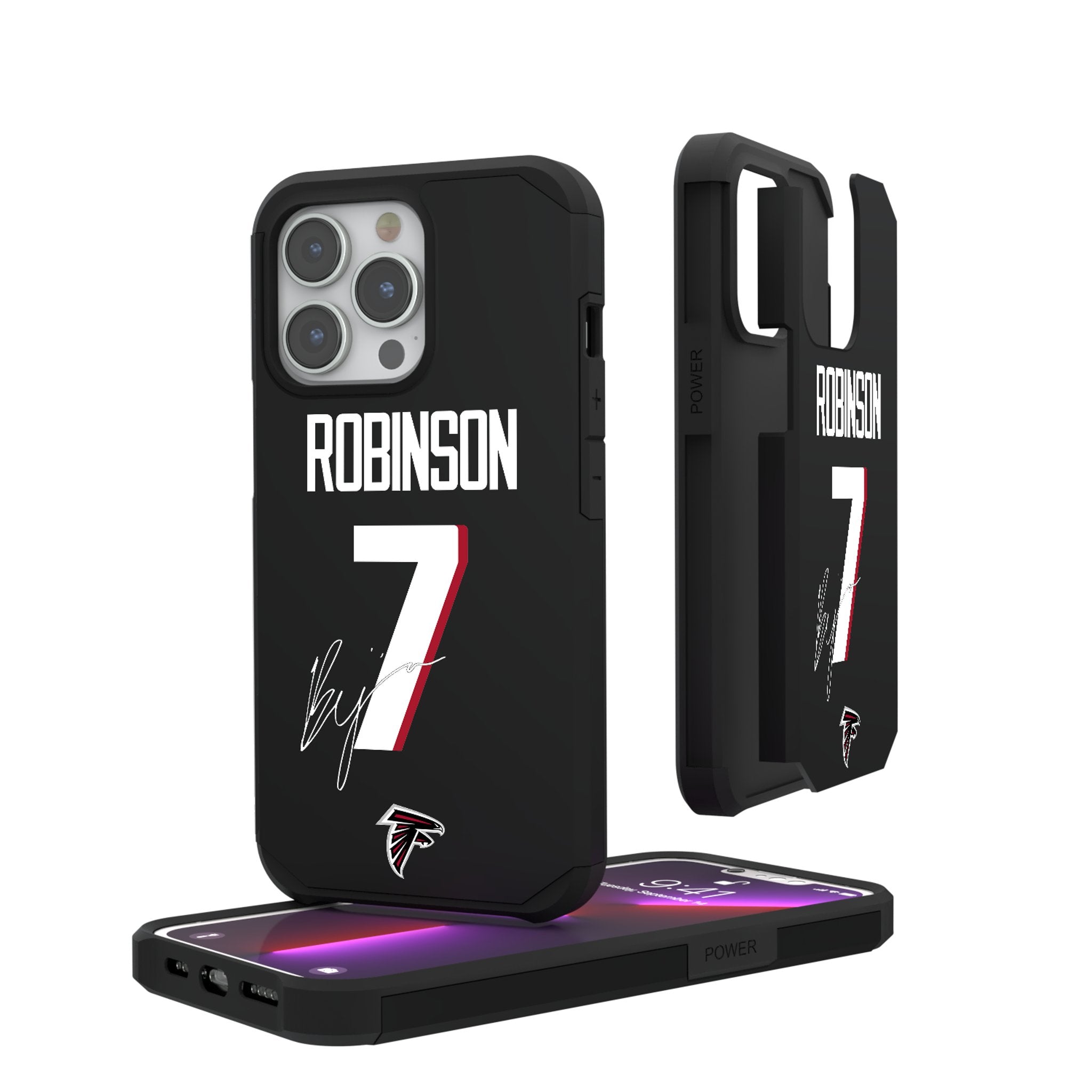 Bijan Robinson Atlanta Falcons 7 Rugged Shockproof Phone Case - Durable Protection for iPhone & Android - Perfect for Football Fans & Outdoor Adventures