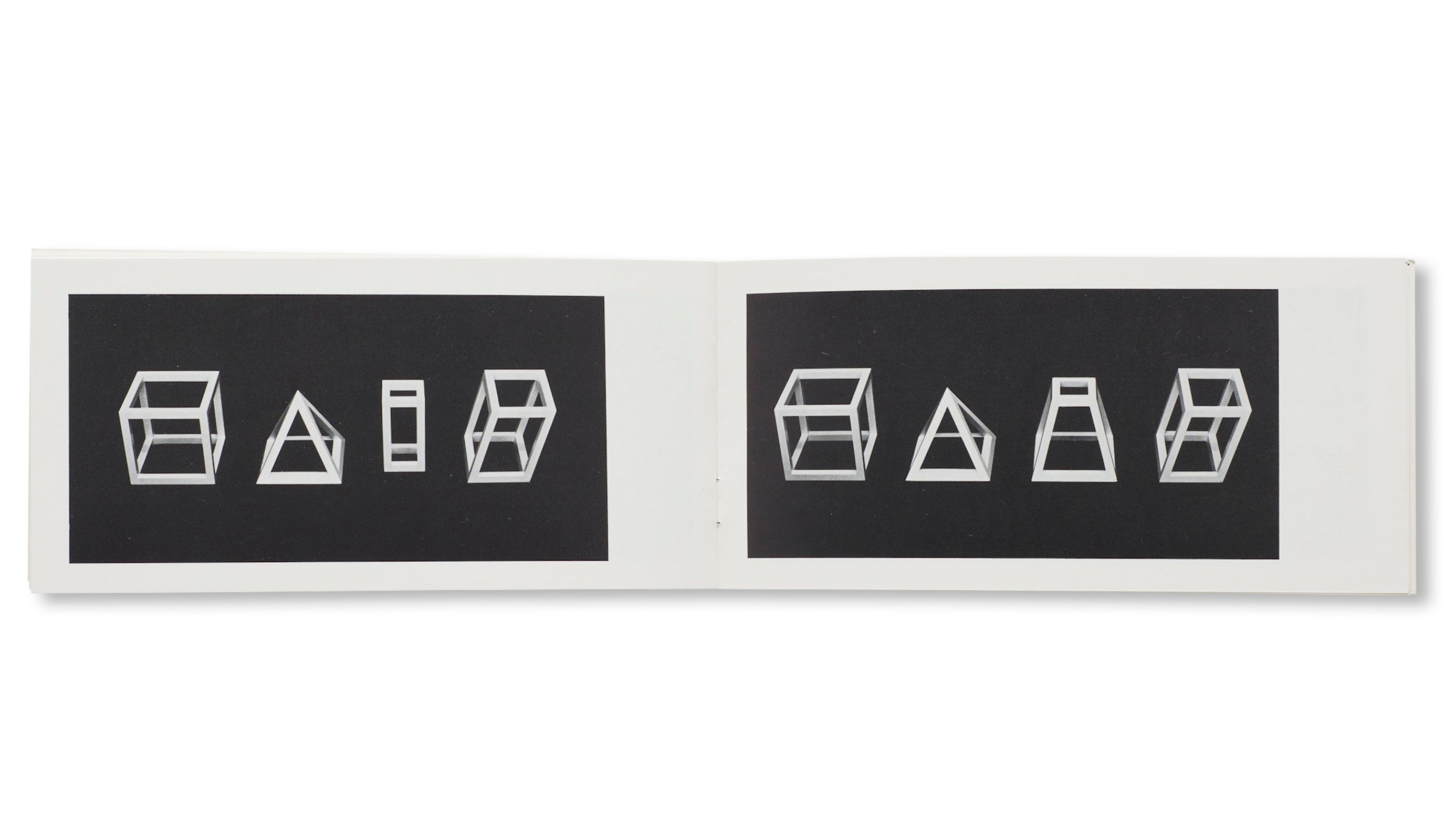 Sol LeWitt OPEN GEOMETRIC STRUCTURES: Five Geometric Art Forms and Their Creative Combinations (1979) - Modern Wall Decor for Living Room & Office