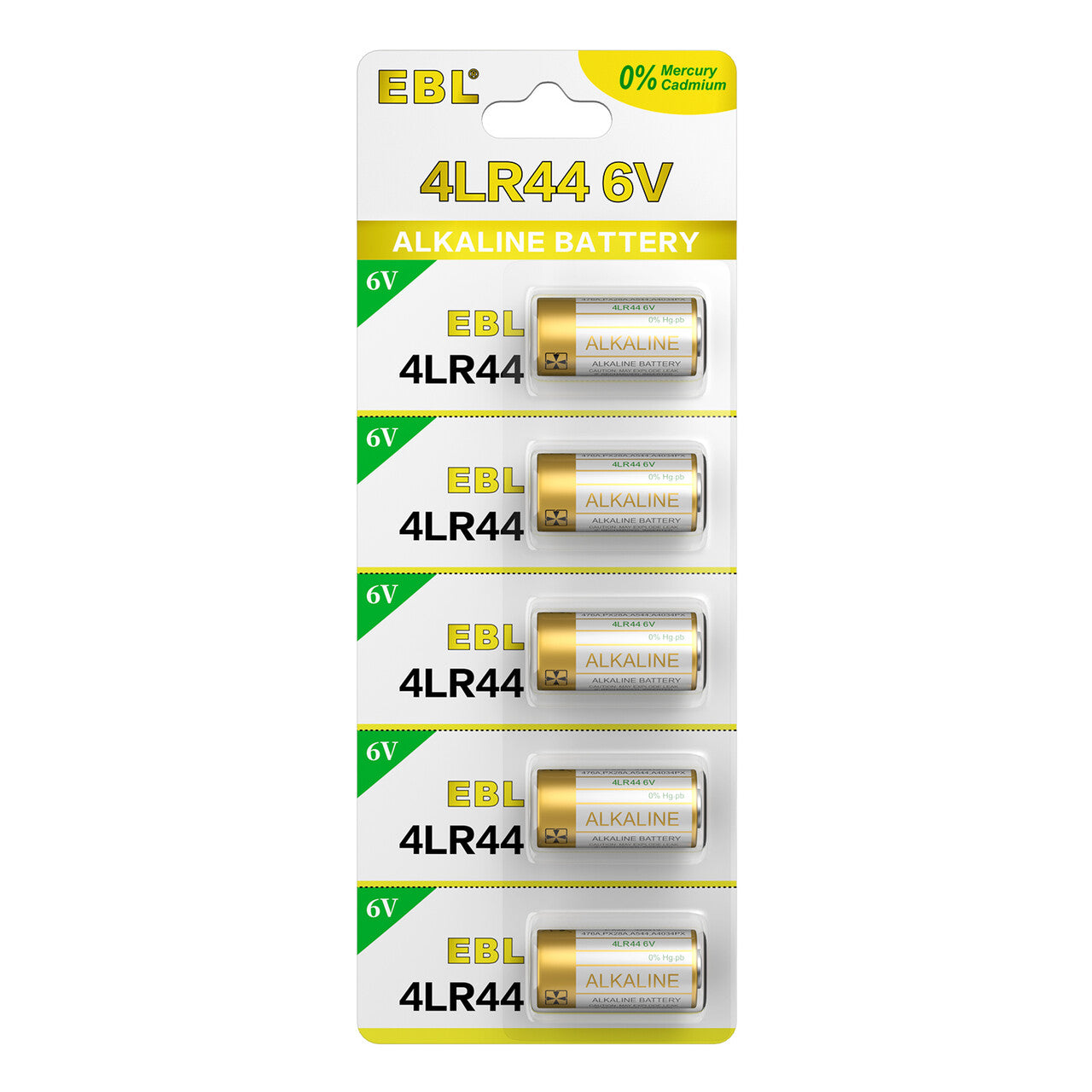 EBL 4LR44 6V Alkaline Batteries - 4 Pack Long Lasting Power for Dog Collars, Pet Training Devices & Electronic Gadgets - Ideal for Outdoor Activities & Emergency Use