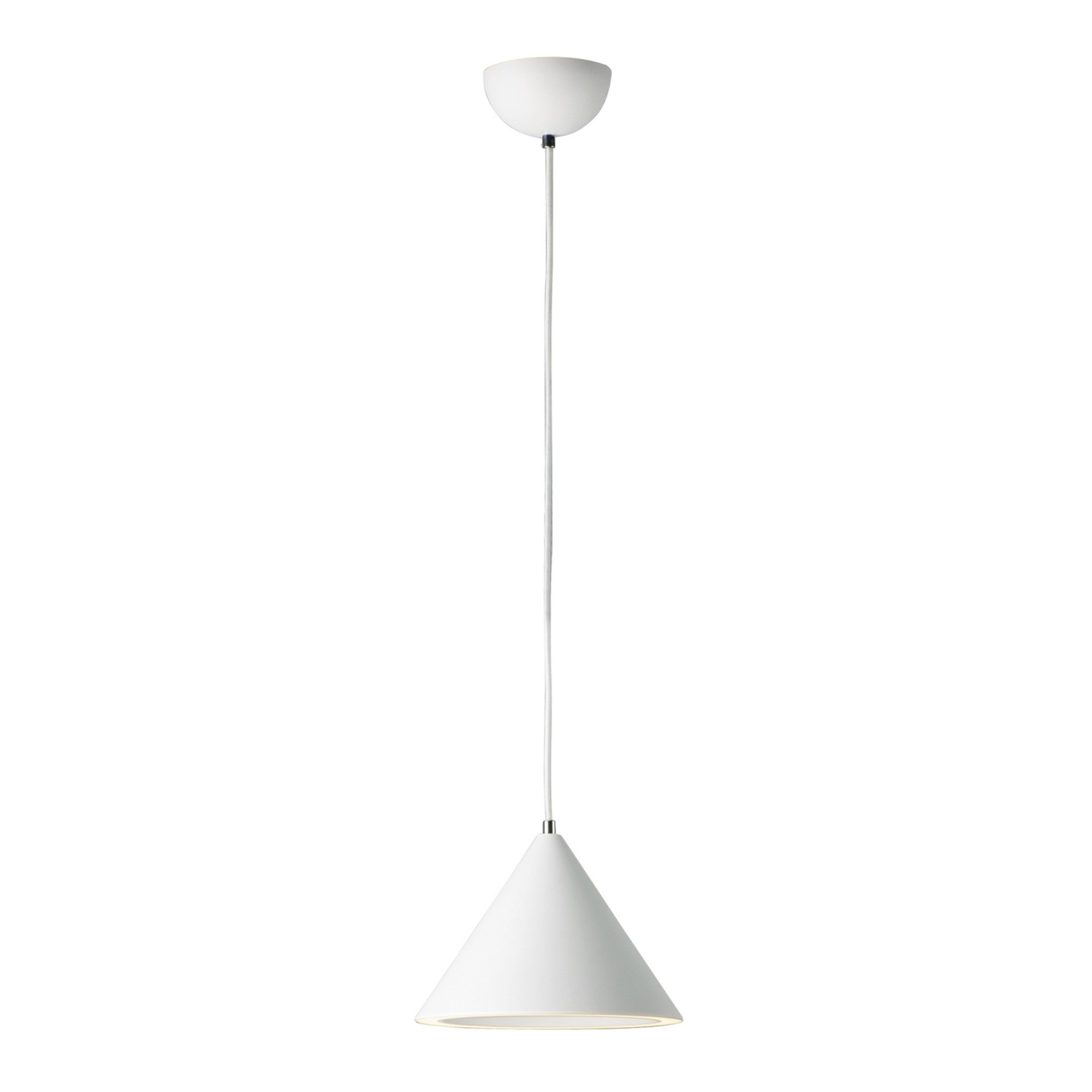 10 Inch LED Pendant Light with White Finish - Modern Hanging Fixture for Kitchen Island, Dining Room & Bedroom Lighting