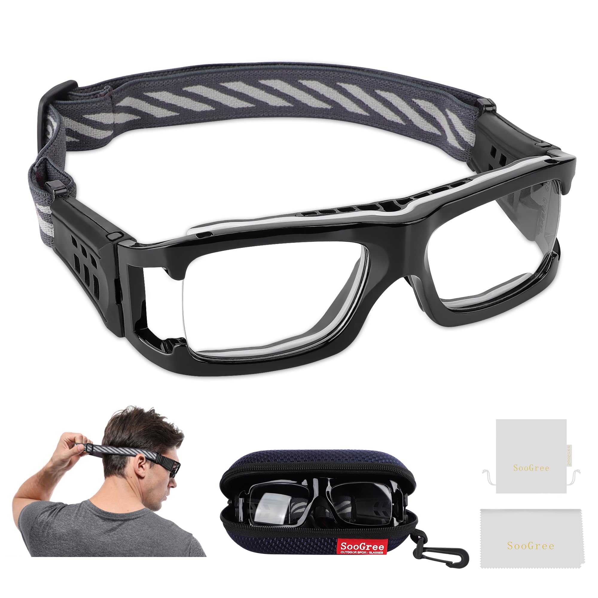 Best Sports Goggles for Men - Protective Safety Glasses for Basketball, Football & Outdoor Sports - Adjustable Impact-Resistant Eyewear for Active Lifestyles & Extreme Sports