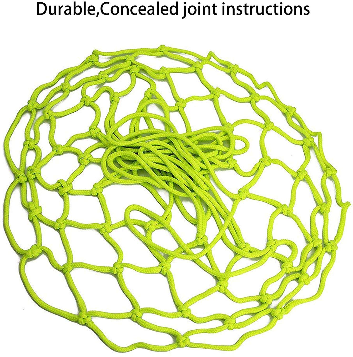 Premium Glow in the Dark Basketball Net Replacement - All-Weather Durable Anti-Whip Design for Indoor/Outdoor Courts | 12 Loop Standard Fit | Perfect for Night Games & Backyard Practice